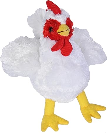 Wild Republic - Hug'ems, Peluche gallina, 18 cm (18093)